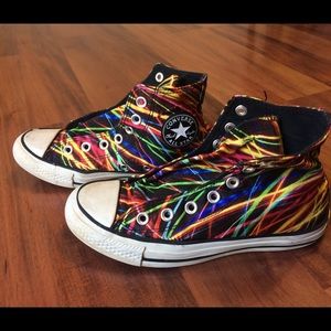 🆕🌹BRIGHT NEON LIGHTS UNISEX CONVERSE SNEAKERS, 6